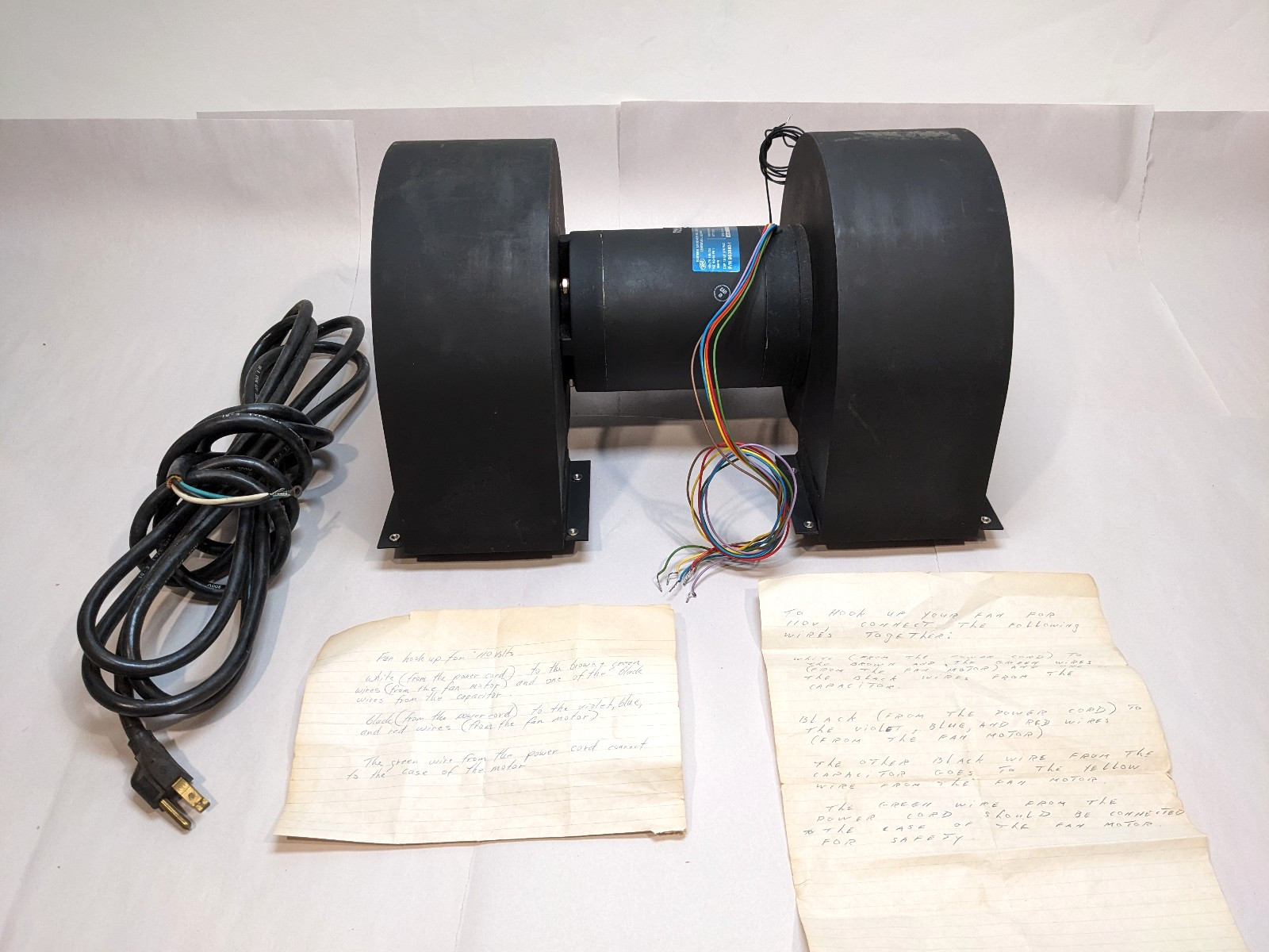 Eastern Air Devices B63B8D-1 Dual Squirrel Cage Centrifugal Blower 750CFM