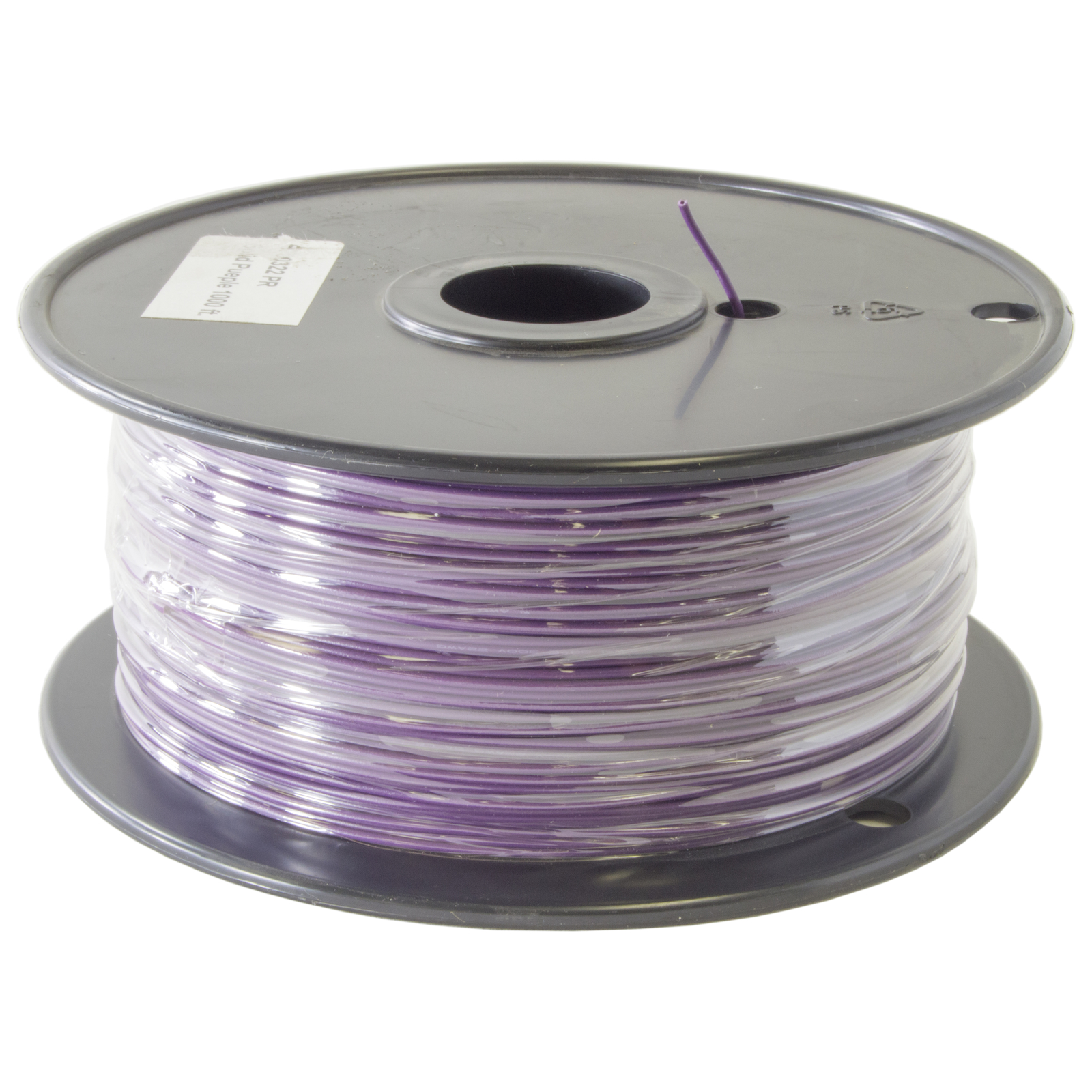 1,000 Feet Purple 22 Gauge Solid Hook-Up Wire, Tinned Copper, PVC Insulation