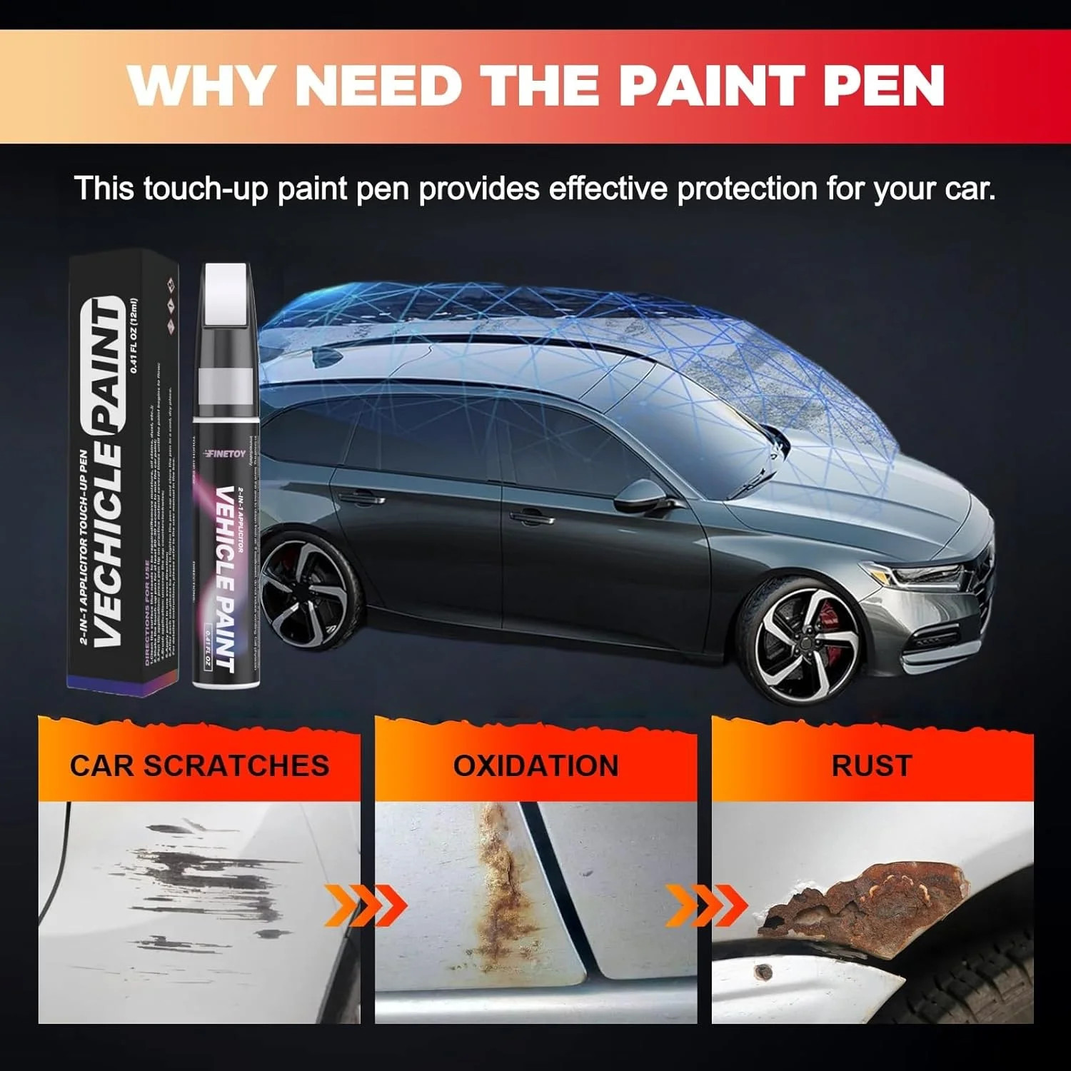Satin White Pearl Tricoat (37J) for Subaru Touch Up Paint Quick & Easy Fix fo…