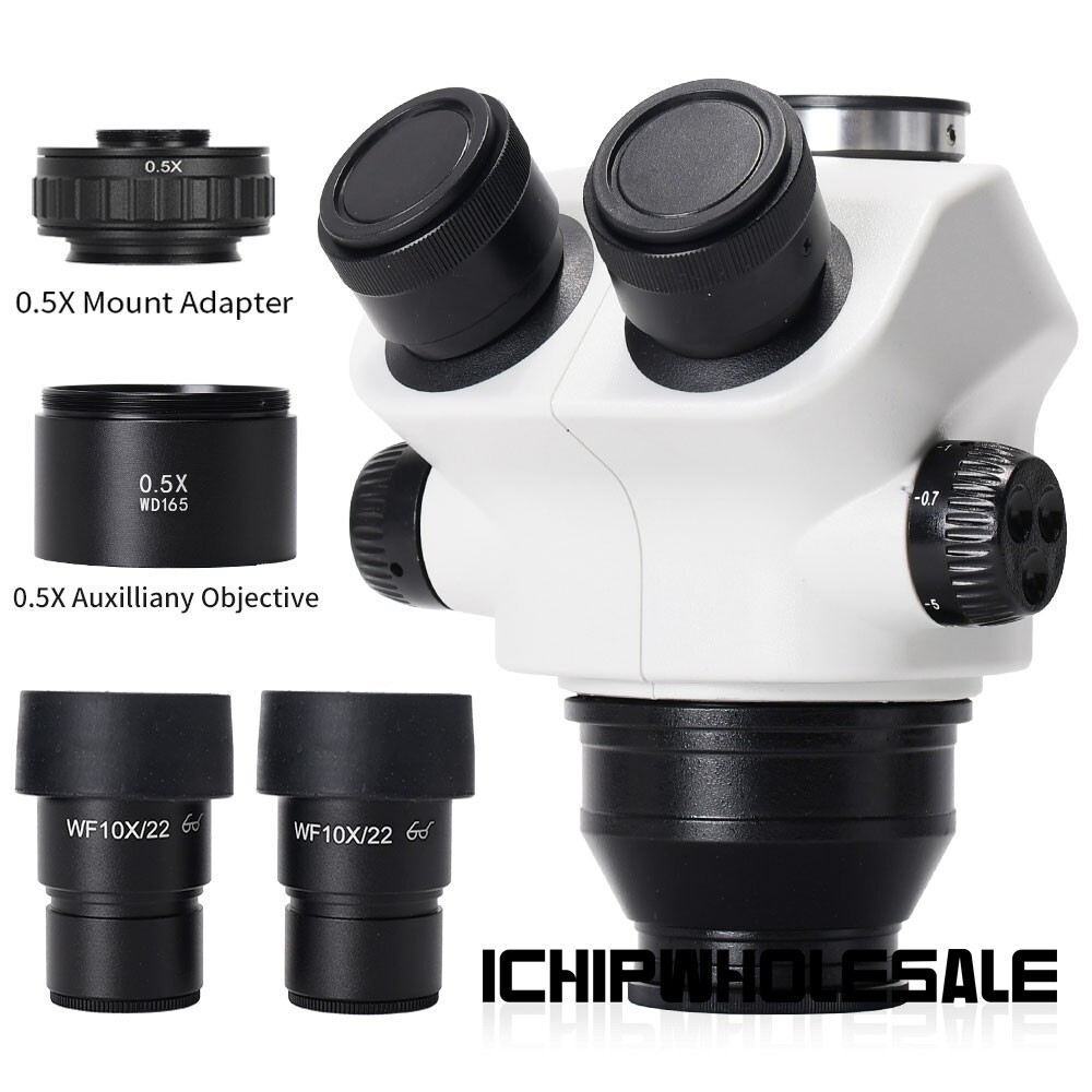 HY-5100-HG7045 7-50X Slide-rail Base Microscope Camera Stereo Trinocular Lens