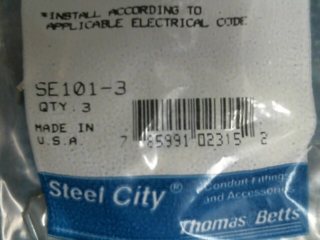Thomas & Betts SE101-3, SE Cable One Hole Strap, Pack of 3, Lot of 3, FREE SHIP