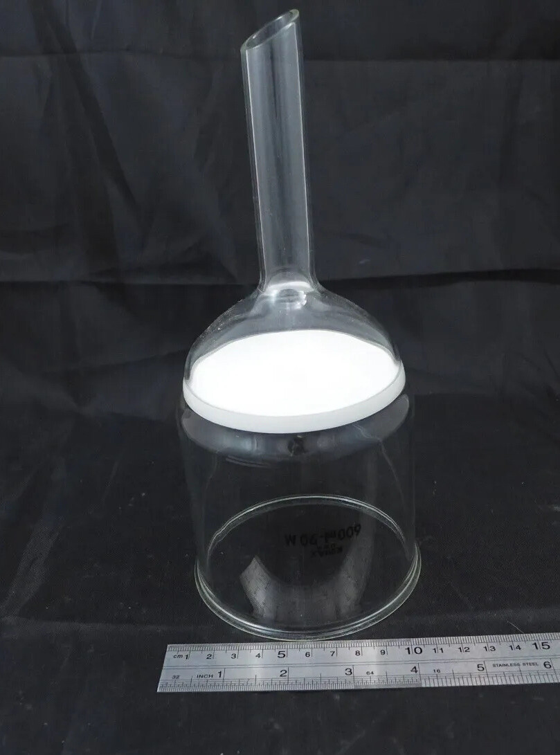 KIMBLE Kimax Glass Buchner Funnel, 600ml, 90mm Med Frit #28400-6002