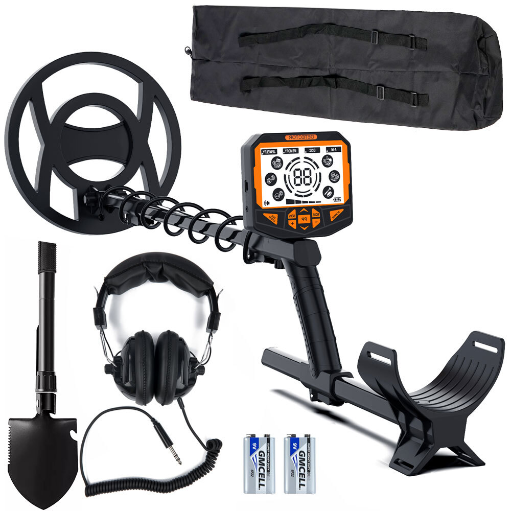 10″ Waterproof Search Coil Gold Finder with Pinpoint, High Sensitivity DISC Mode