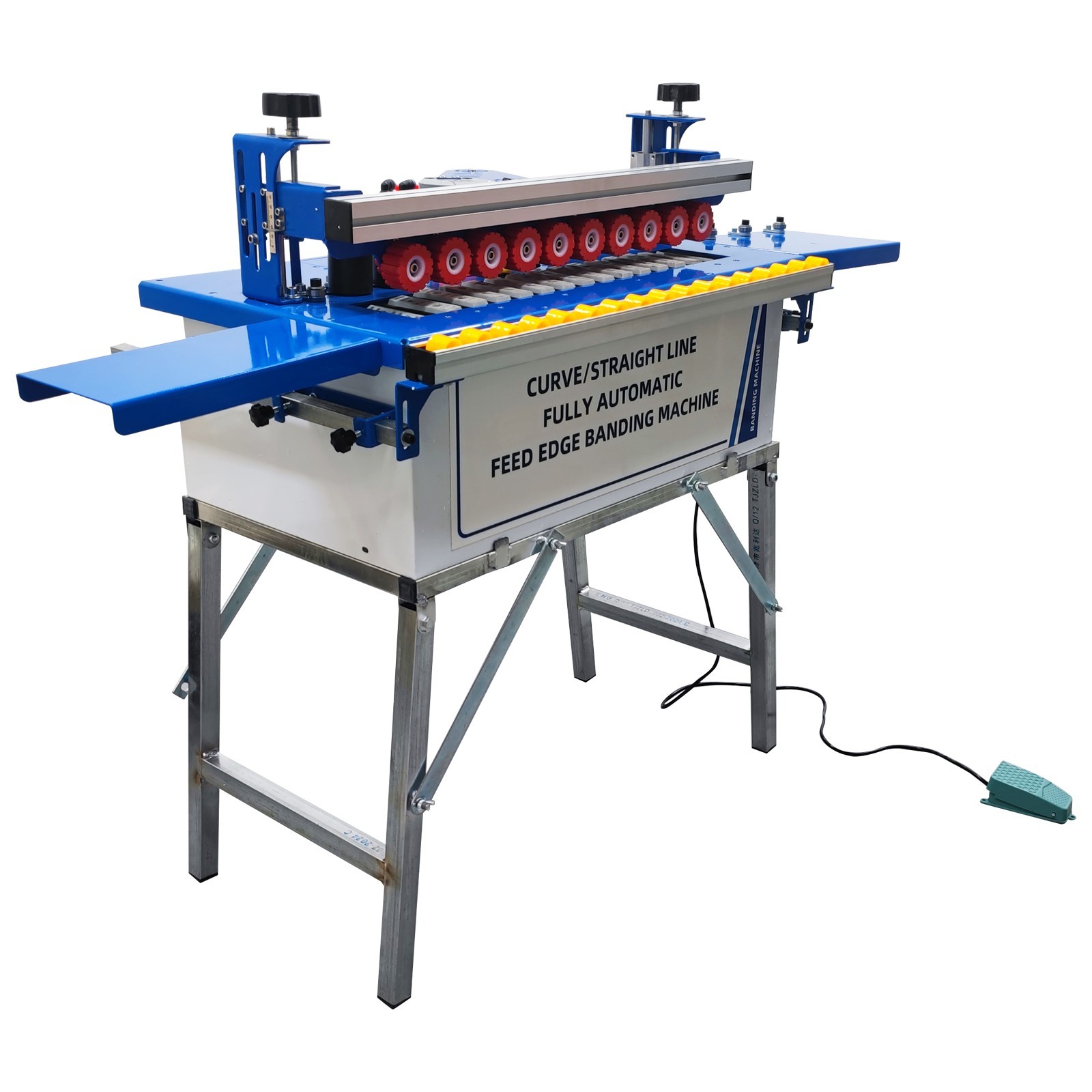 110V Automatic Woodworking Curved and Straight Edge Banding Machine 1200W/1.6HP