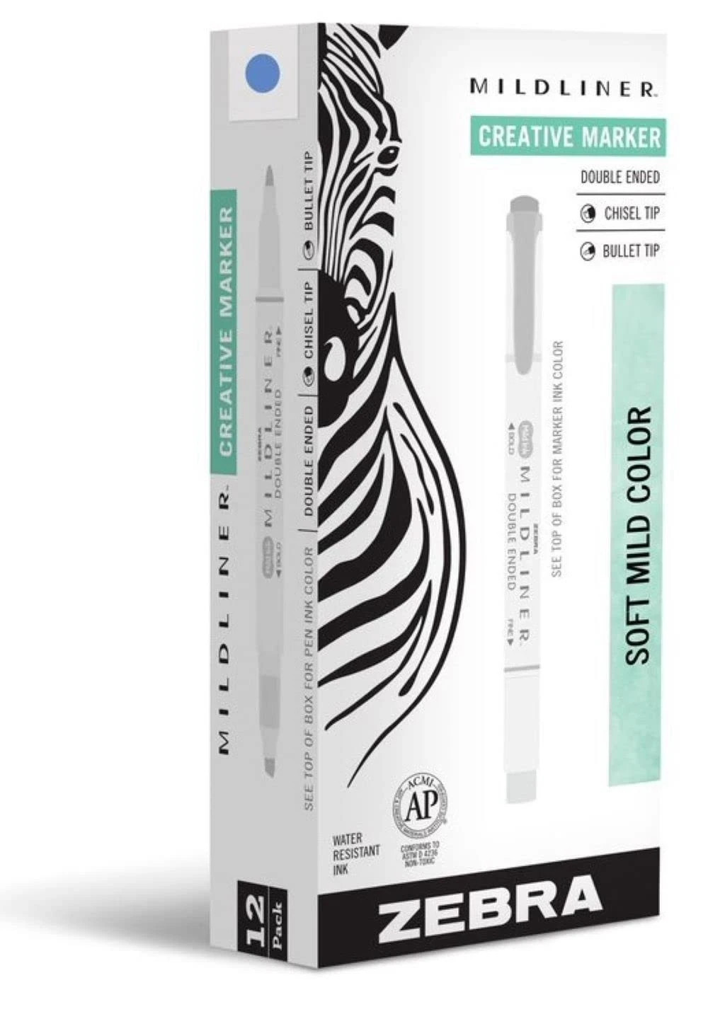 Zebra Pen Mildliner Dual-Tip Highlighters, Broad and Fine Office Product