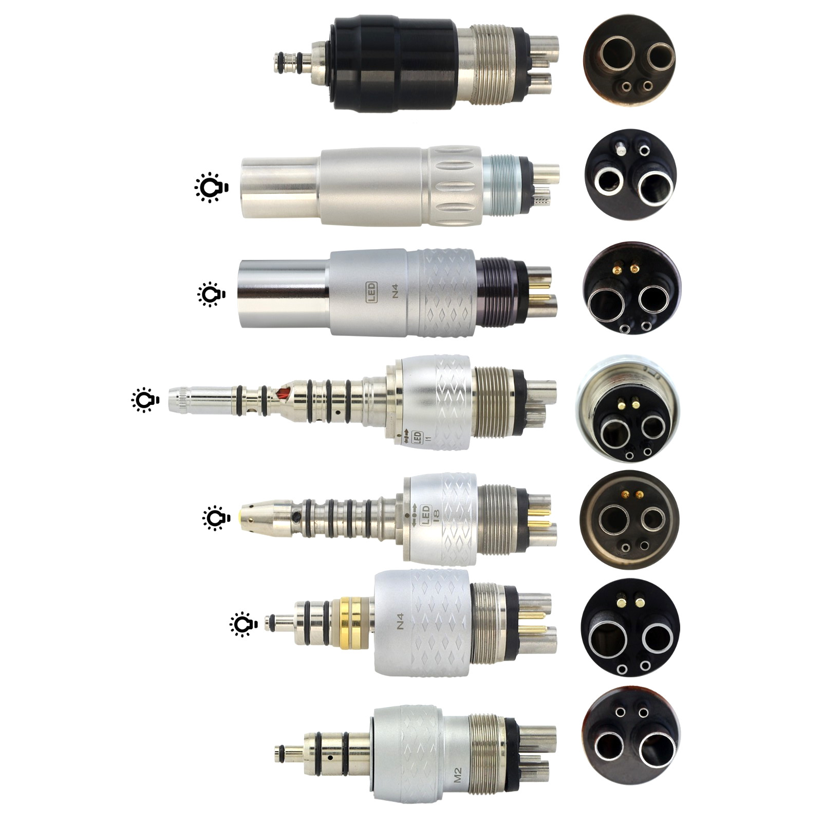 COXO Dental Air Turbine Fiber Optic Handpiece High Speed CX207-G CX207-F CX207-W