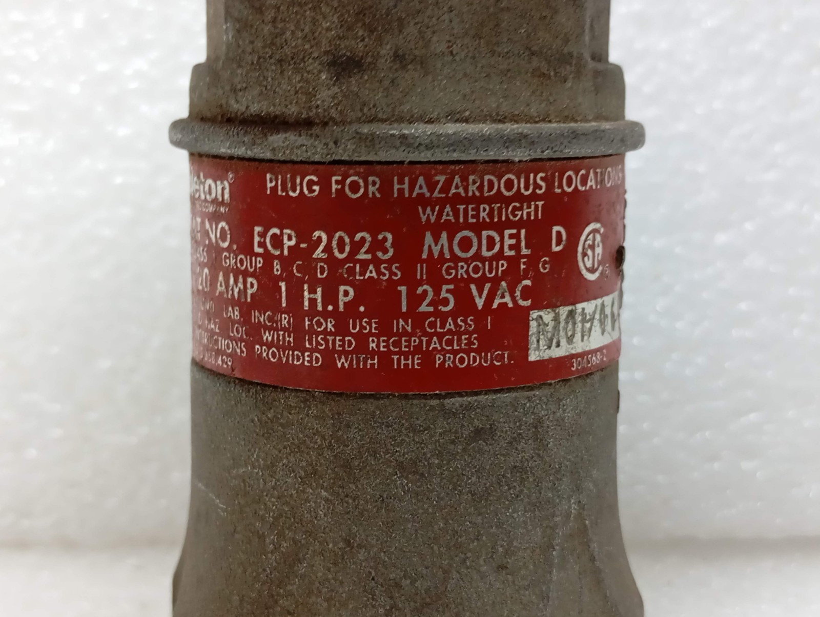 APPLETON PLUG ECP-2023