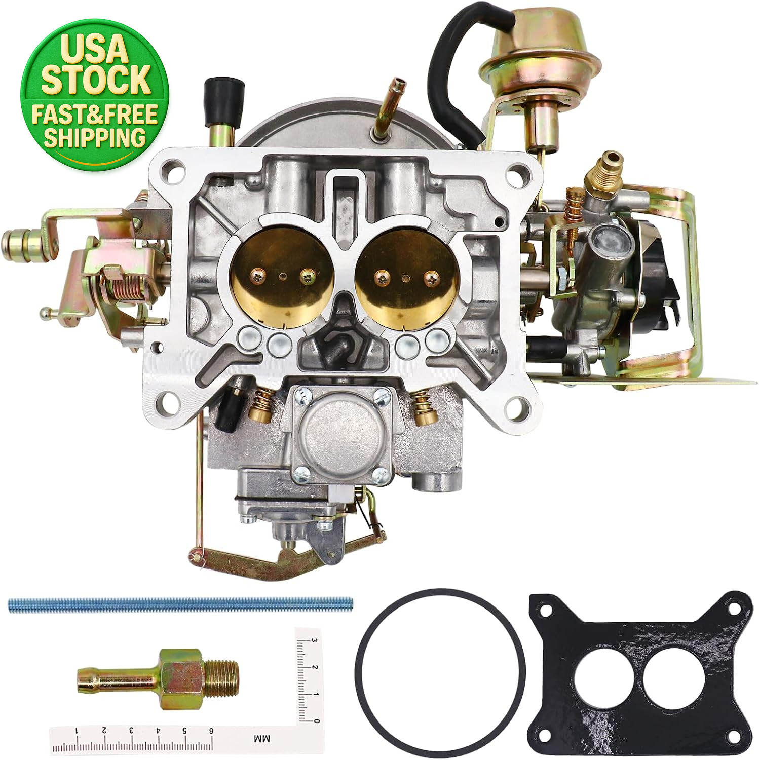 2 Barrel Carburetor Electric Choke for Ford 289 302 351 F100 F150 Jeep Mustang