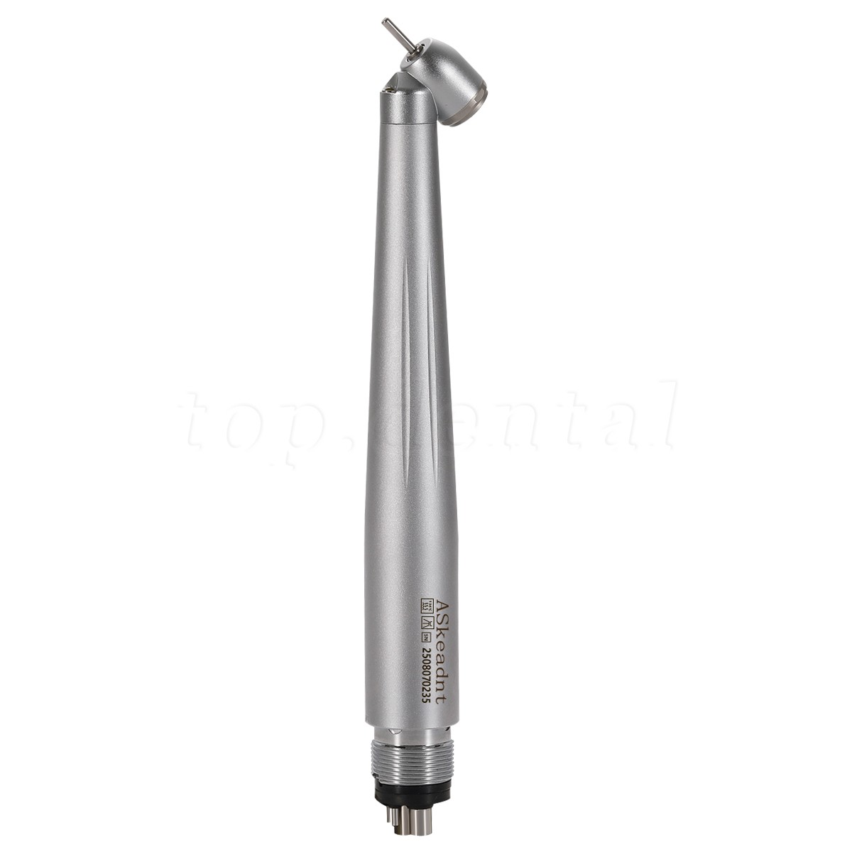 LED Dental Surgical Handpiece 45 Degree High Speed Turbine 4 Hole Rare Exhaust