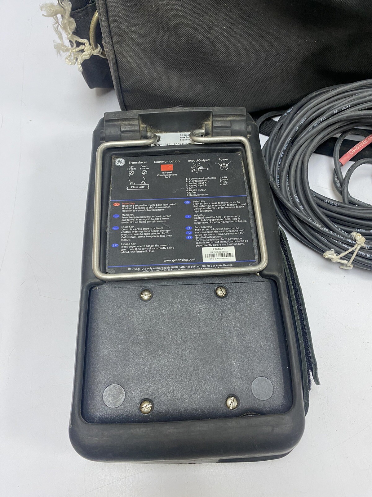 GE Panametrics TransPort PT878-01 With C-PT-10-H-B-00-0, Transducer Pair , Bag