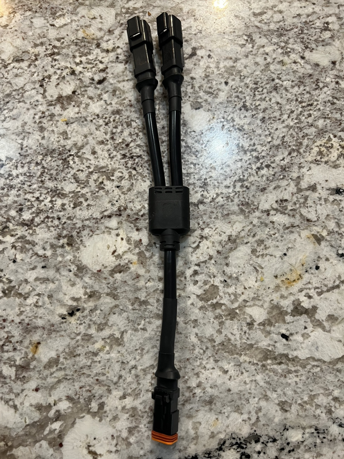 IP67 Y-type Waterproof Black DT Connector 2Pin Male and Female Splitter Deutsch