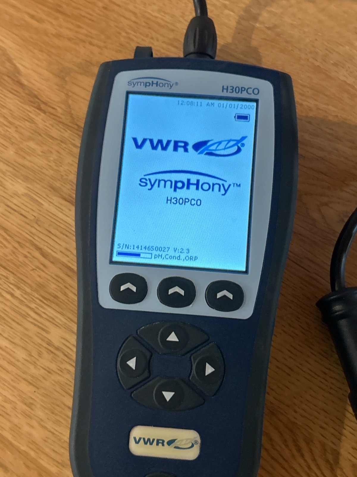 Tested VWR Symphony H30PCO Portable pH Meter w/ Electrode Free P&H to US