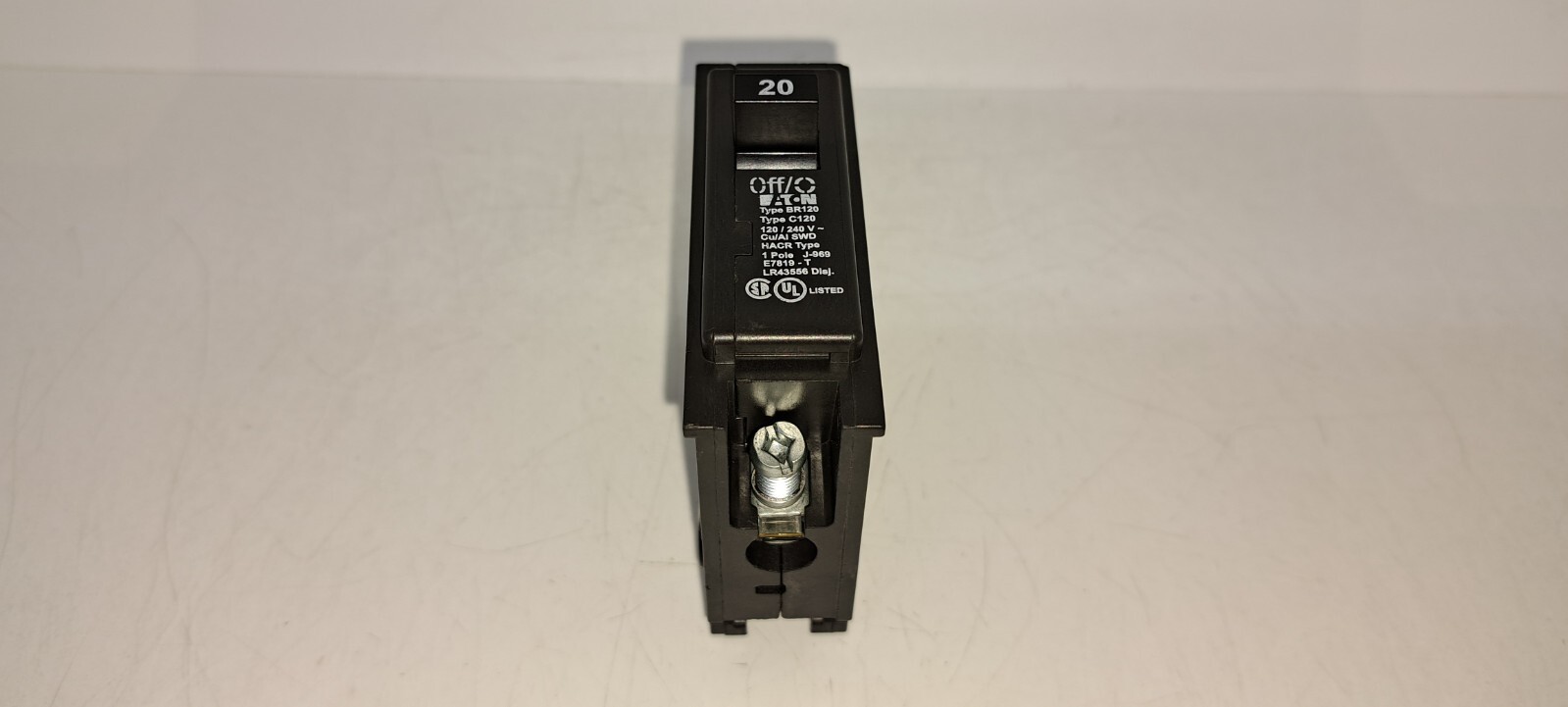 Eaton BR120 20 Amp 1 Pole 120/240V Circuit Breaker NEW
