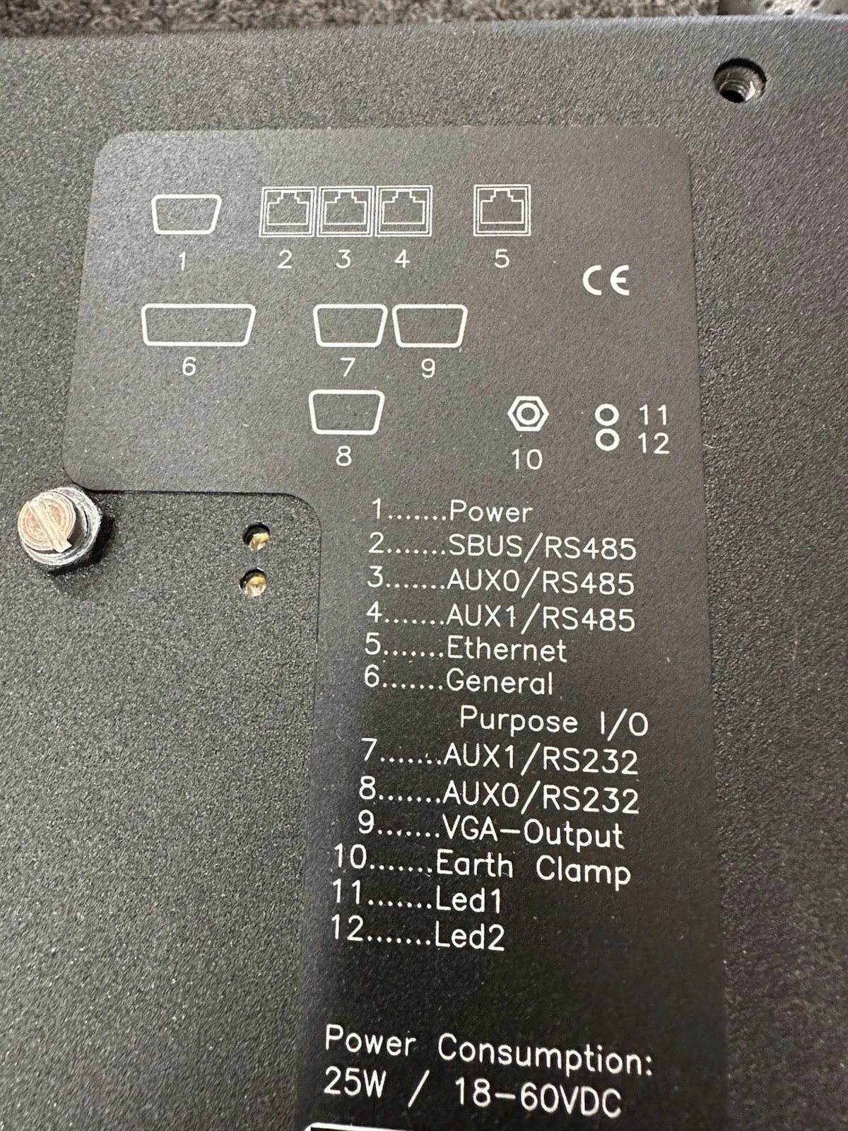 12″ Touch Screen LCD Entry Device Monitor Frequentis 30-9810403