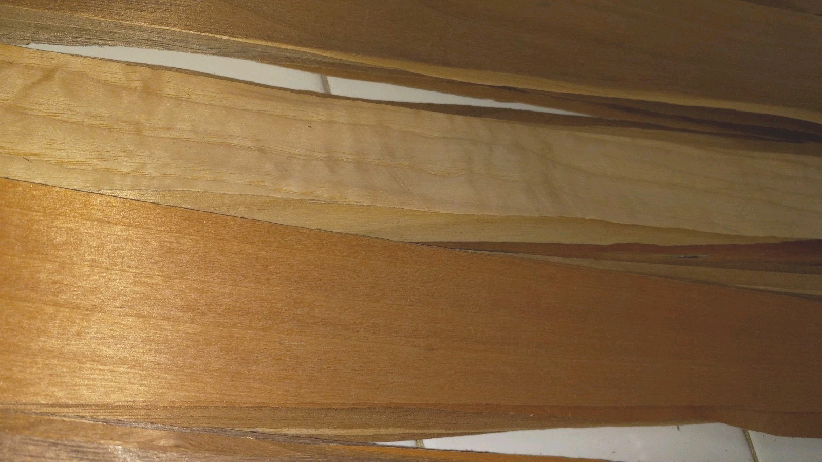 60 Strips Hardwood VENEER .7MM – 2″ X 16″ Wood Wanut, Ash, Oak Bookmarks Crafts