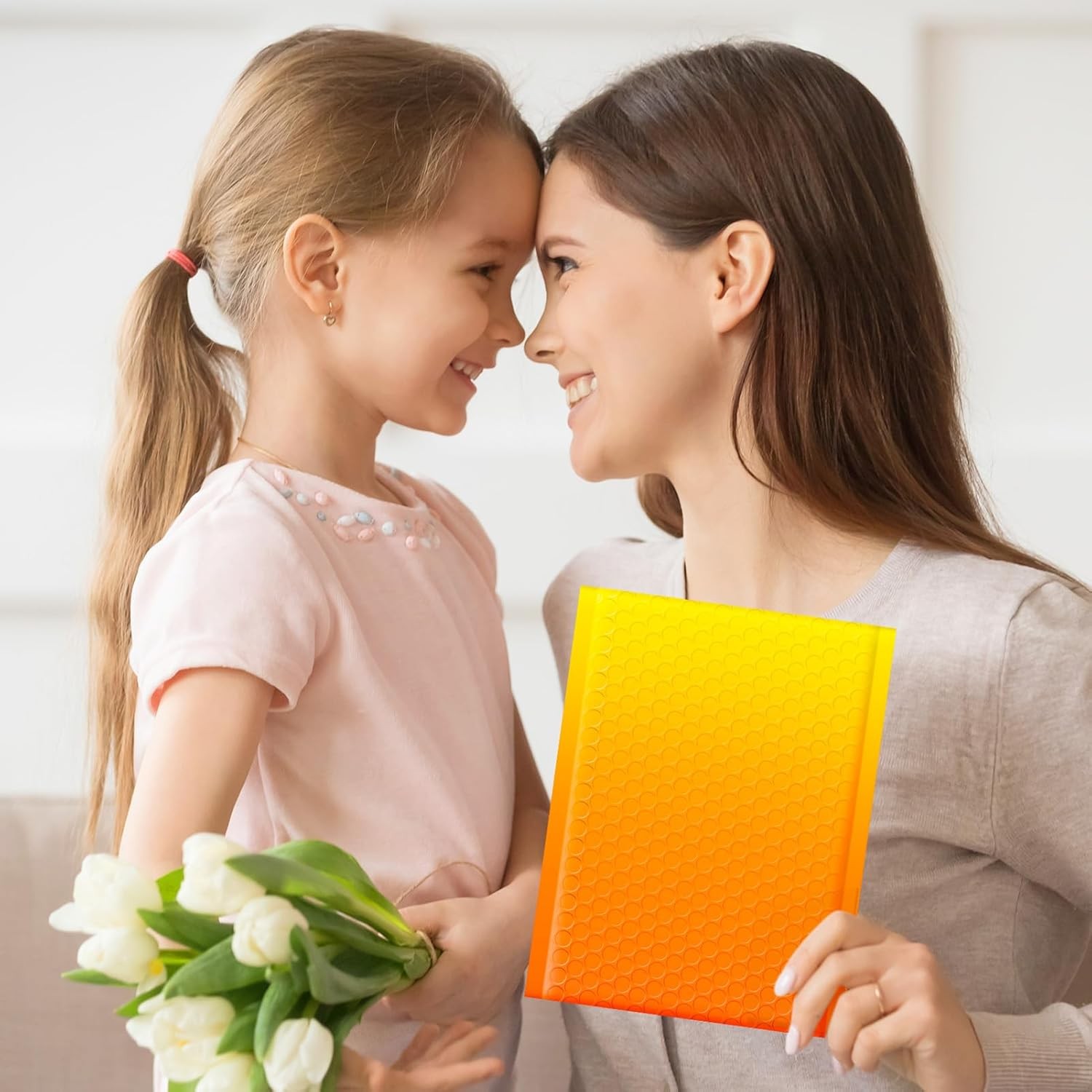 500 #0 Extra Wide 6×10 Yellow Orange Poly Bubble Envelopes Shipping Mailers
