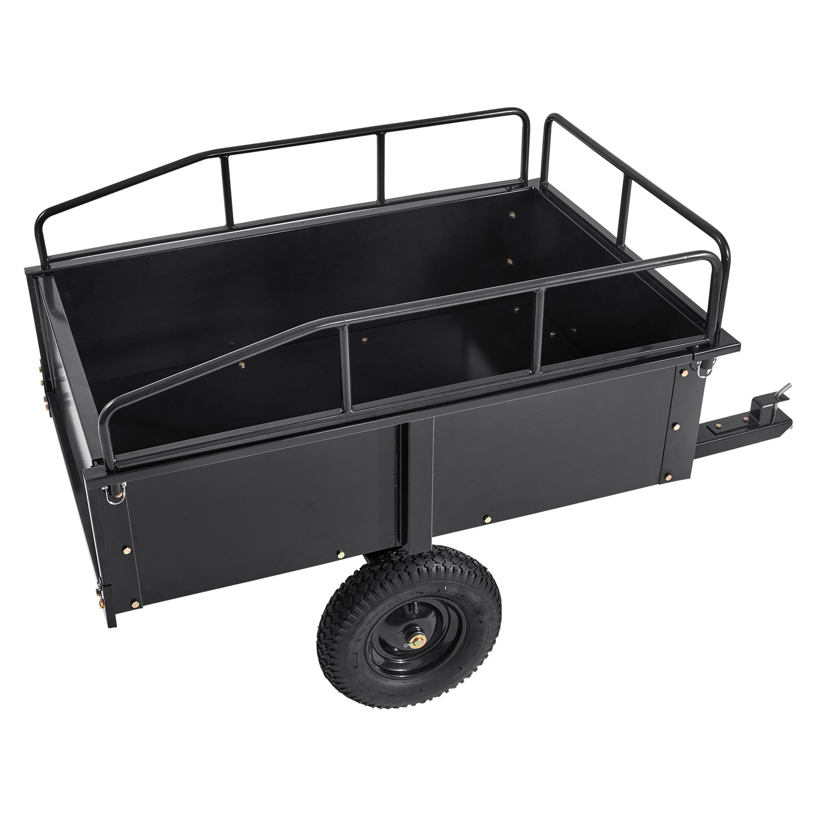 VEVOR Dump Trailer Tow Behind Dump Cart 750 lbs 12 Cu. Ft. Steel Construction