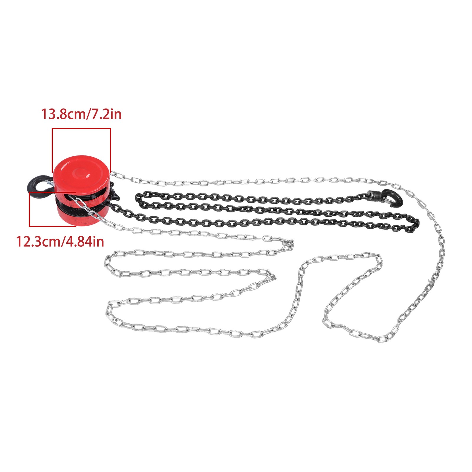 1Ton 2200Lbs Alloy Steel Hand Chain Hoist 10 Feet for Warehouse Machinery