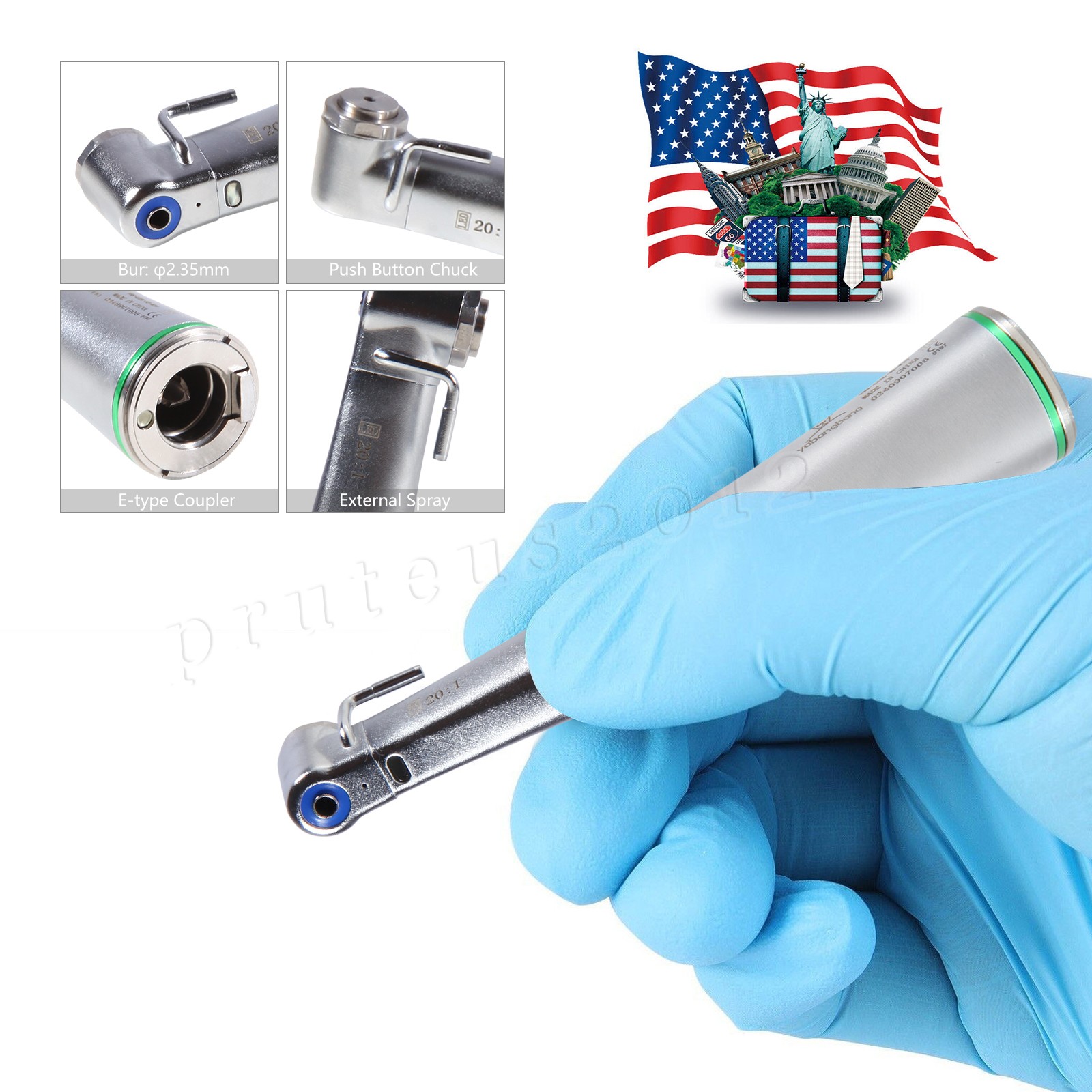 Dental Implant System Motor Surgical Brushless Motor+20:1 Contra Angle Handpiece