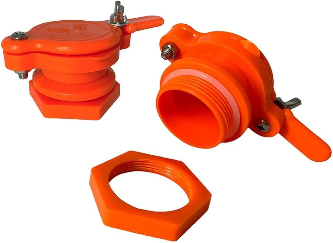 2 Pack Honey Gate Valve for Extractor, Durable Nylon Honey Extractor Tap, Beekee
