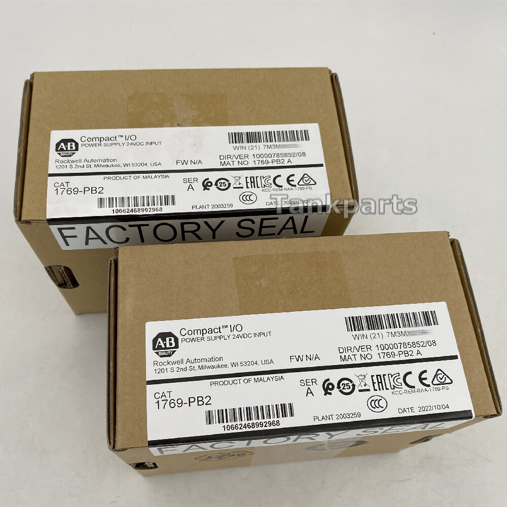 1769-PB2 Allen-Bradley CompactLogix DC 2A/0.8A Power Supply 1769PB2 New Sealed