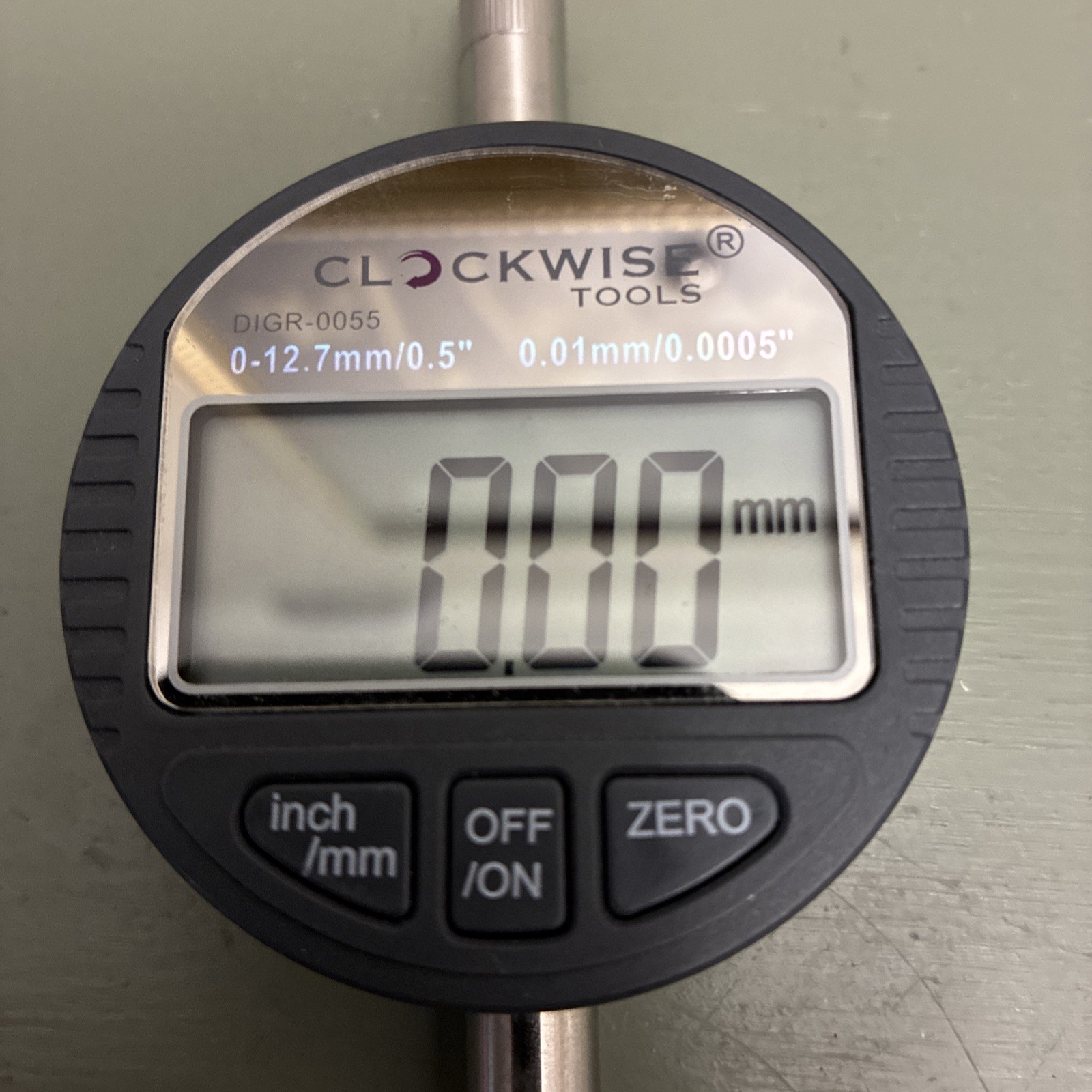 Clockwise Tools DIGR-0055C Digital Indicator 0-0.5″/12.7mm