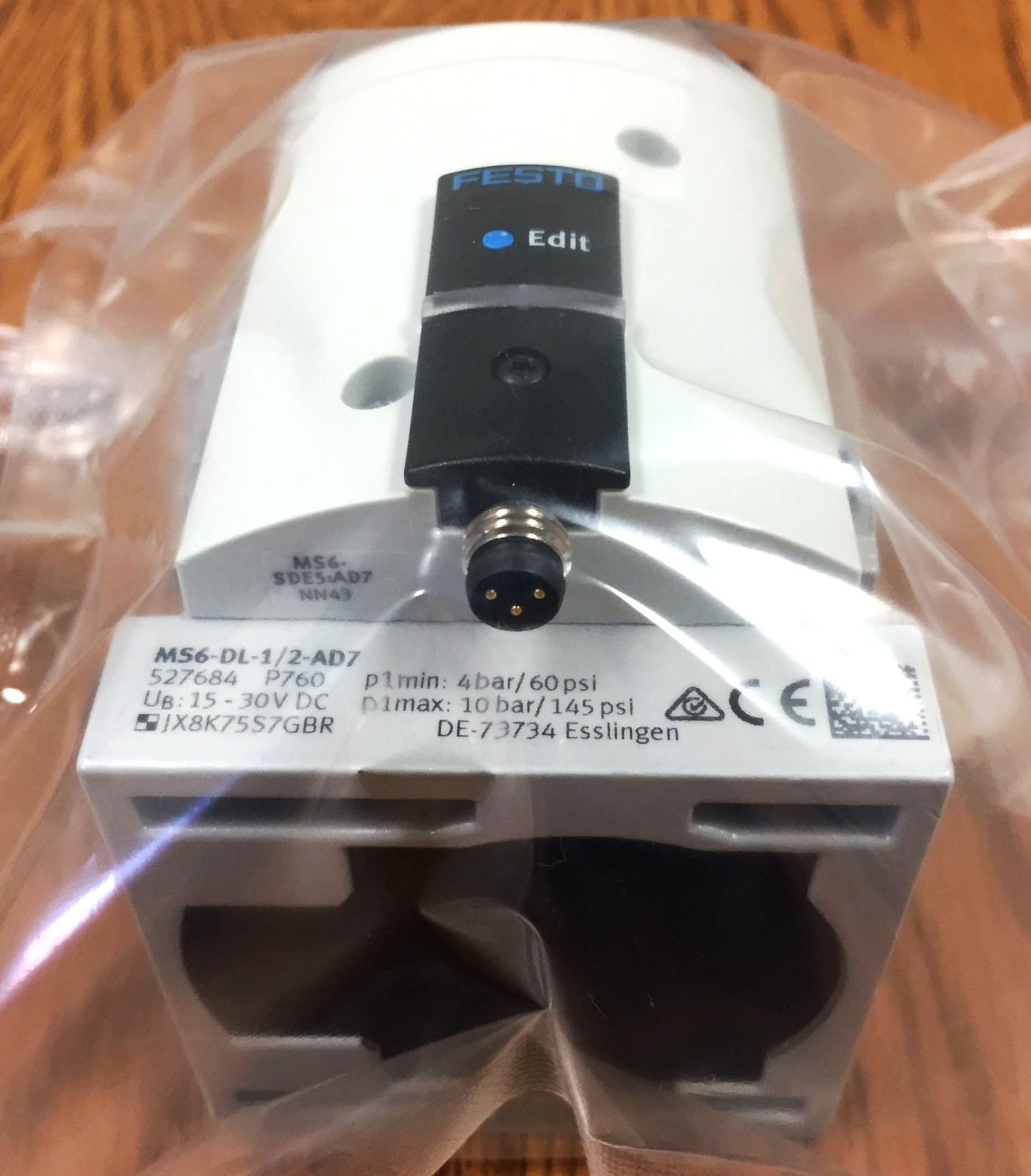 FESTO MS6- DL-1/2-AD7 528674 Soft-Start Valve