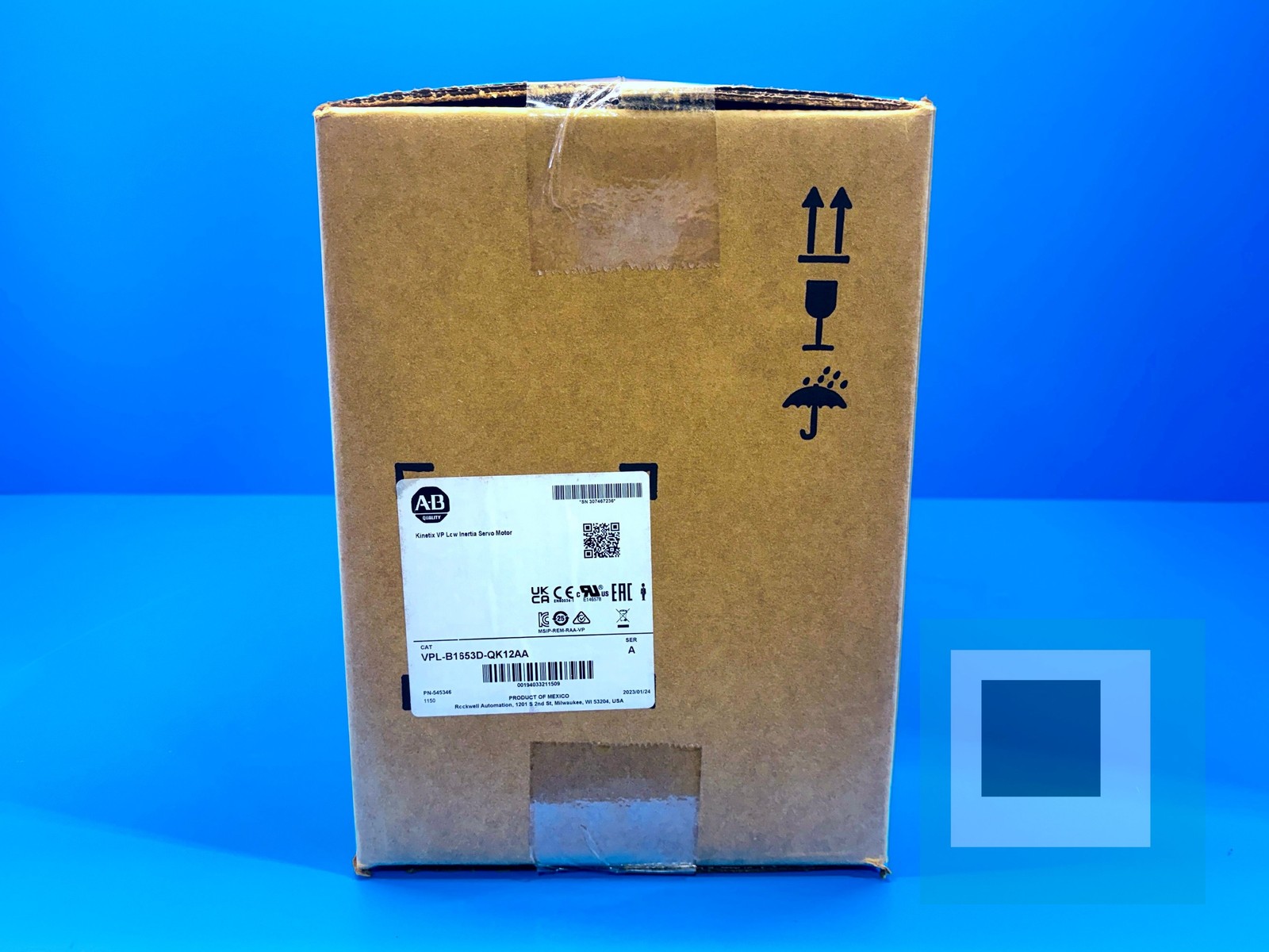 Allen-Bradley VPL-B1653D-QK12AA Kinetix VP Low Inertia Servo Motor – NEW SEALED