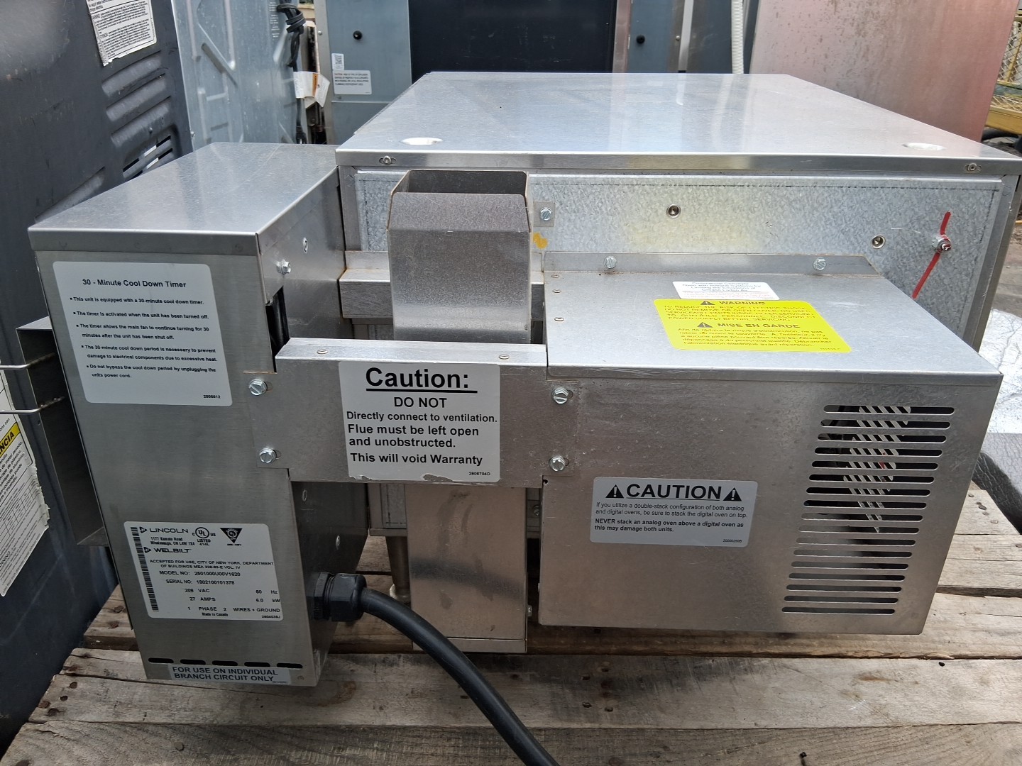 Cti Lincoln Impinger 2501 Countertop Electric Conveyor Oven Ventless Commercial