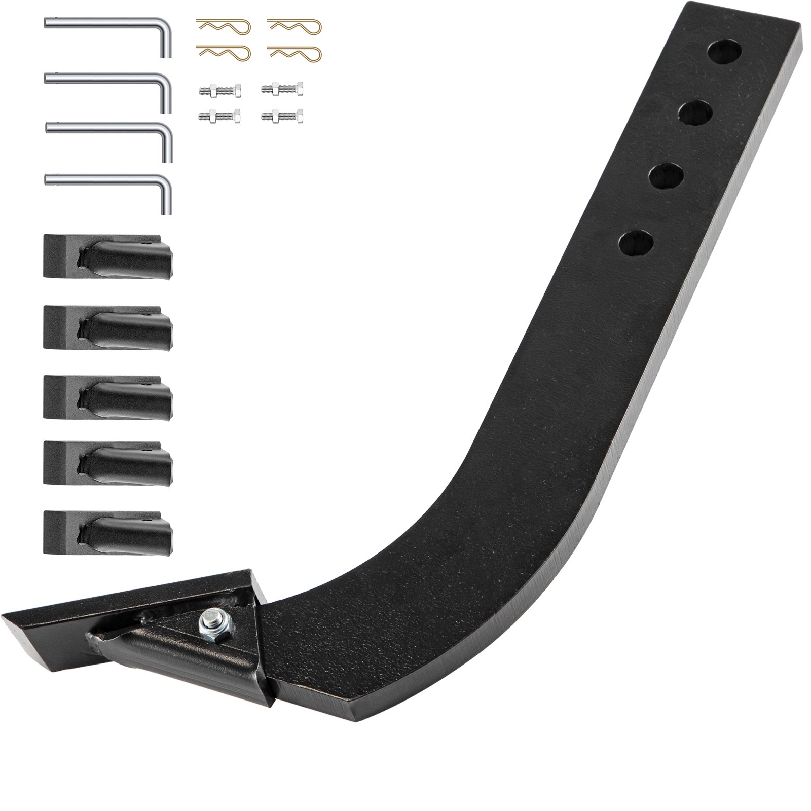 VEVOR 18” Box Blade Shank Scarifier Shanks Teeth 4 Holes Box Scraper Shank 4pcs