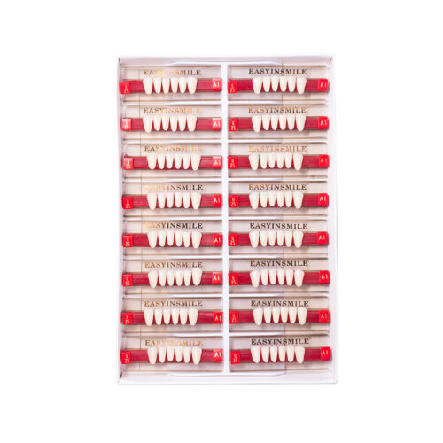 Dental Acrylic Resin Denture False Teeth Anterior DIY Lab A1/A2/A3 U/LFull size