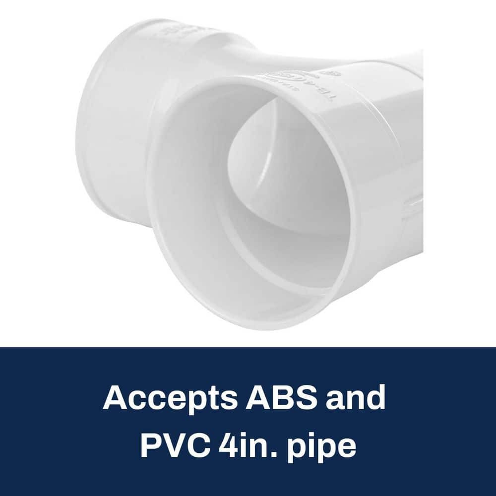 4 in. Septic Tank Sanitary Inlet/Outlet Tee Baffle