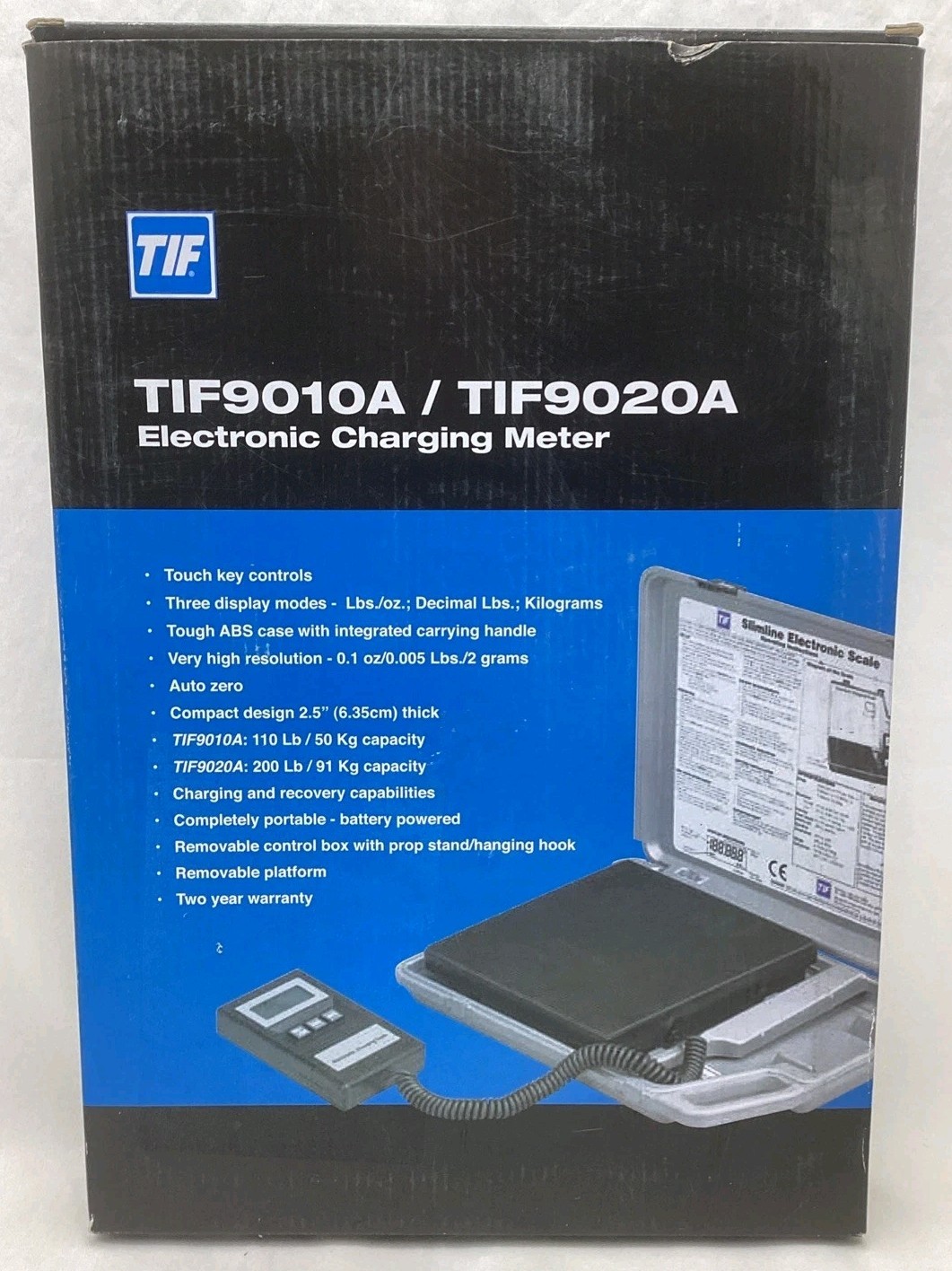 TIF 9010A Electronic Refrigerant Charging Scale Slimline Design