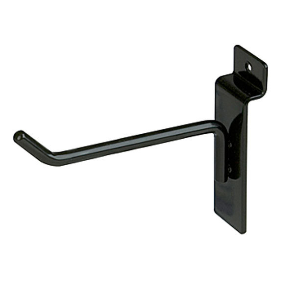 Slatwall Hooks: 1″, 2″, 4″, 6″, 8″, 10″, 12″ – Black, White, Chrome – FREE SHIP!