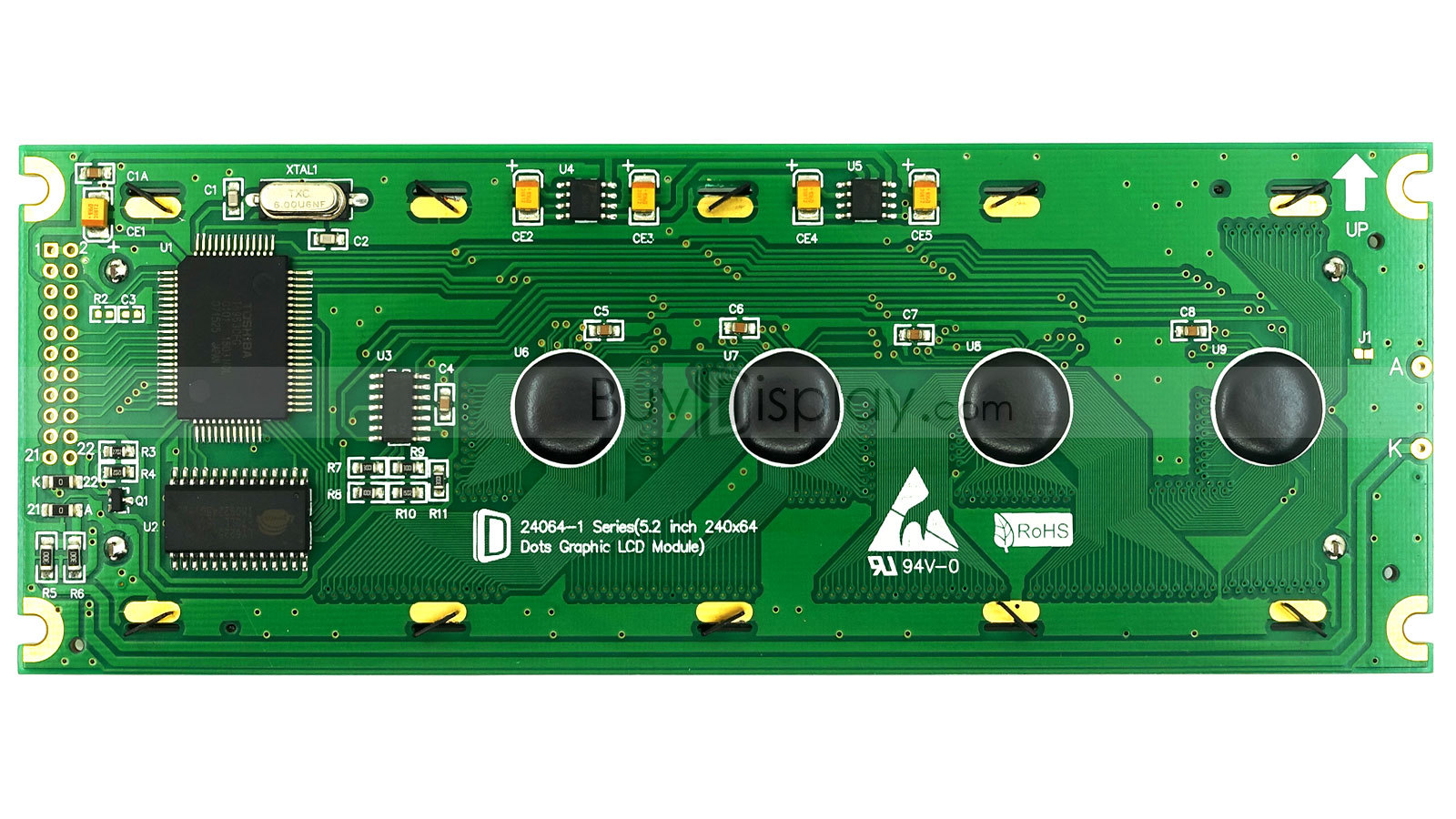 Black 240×64 Graphic LCD Display Module LCM w/RA6963,T6963 Controller w/Tutorial