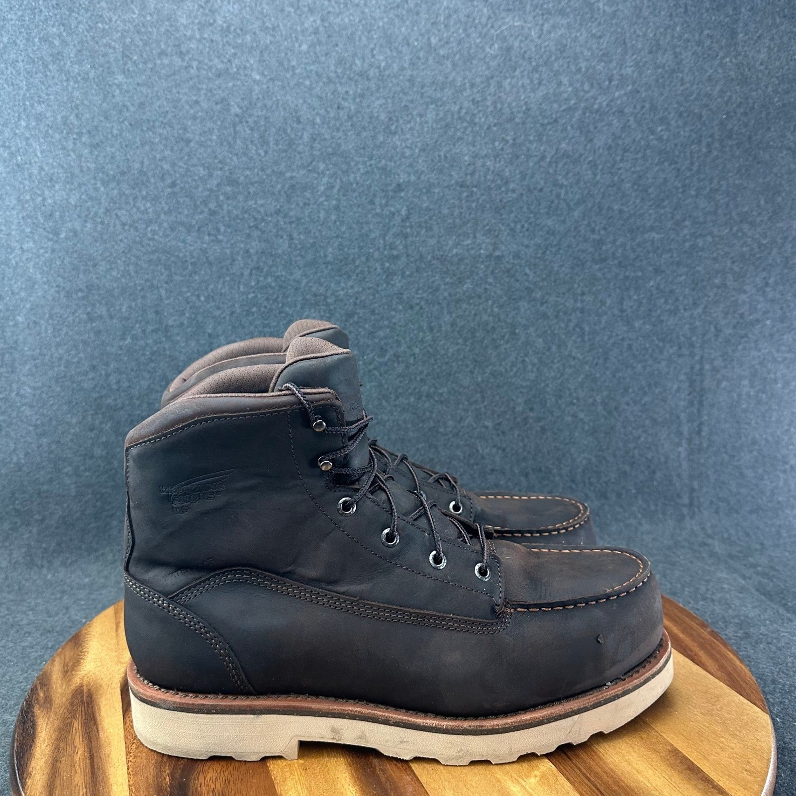 RED WING Traction Tred Lite 2449 Men’s Sz 10.5H Safety Toe Waterproof Work Boots