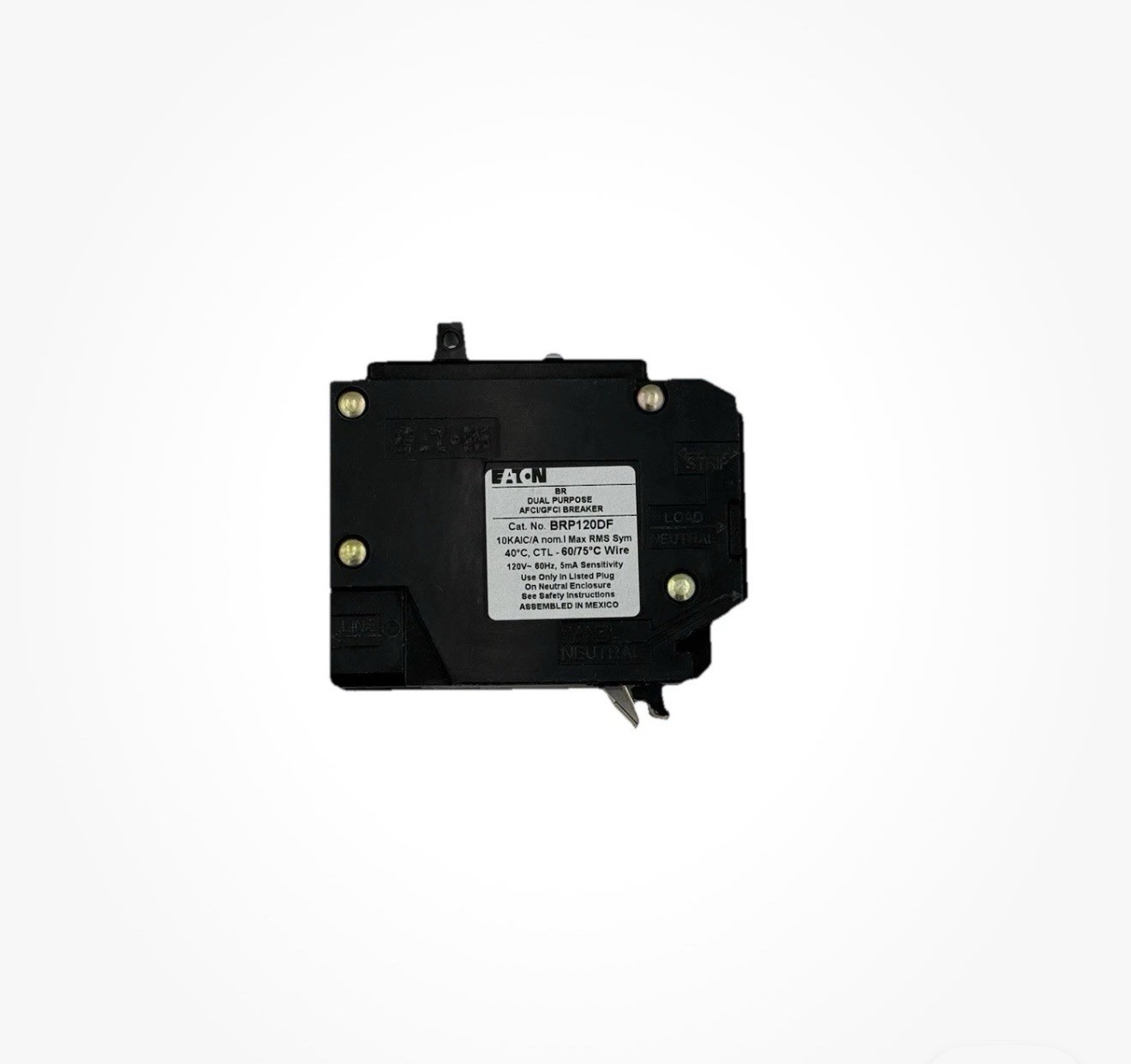 Eaton BRP120DF 20 Amp 1 Pole 120V AFCI/GFCI Dual Purpose Circuit Breaker USED