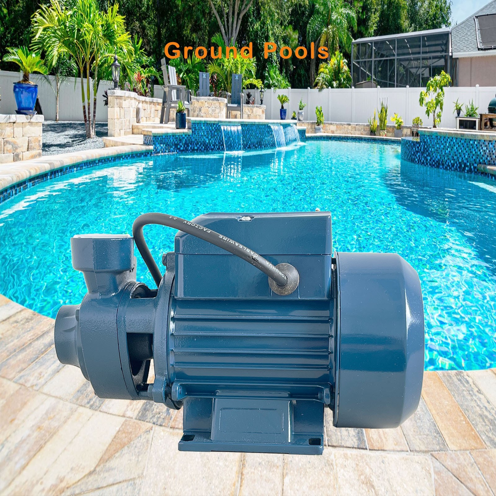 Centrifugal 1/2 HP Electric Water Pump Pool Garden Farm Aluminum Pond