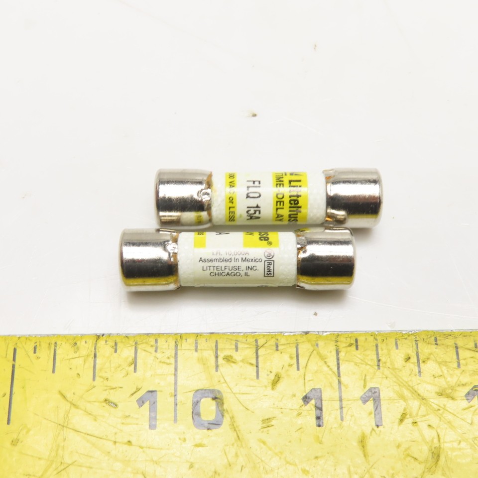 Littelfuse FLQ 15 15A Time Delay Fuse 500VAC Or Less Lot Of 2