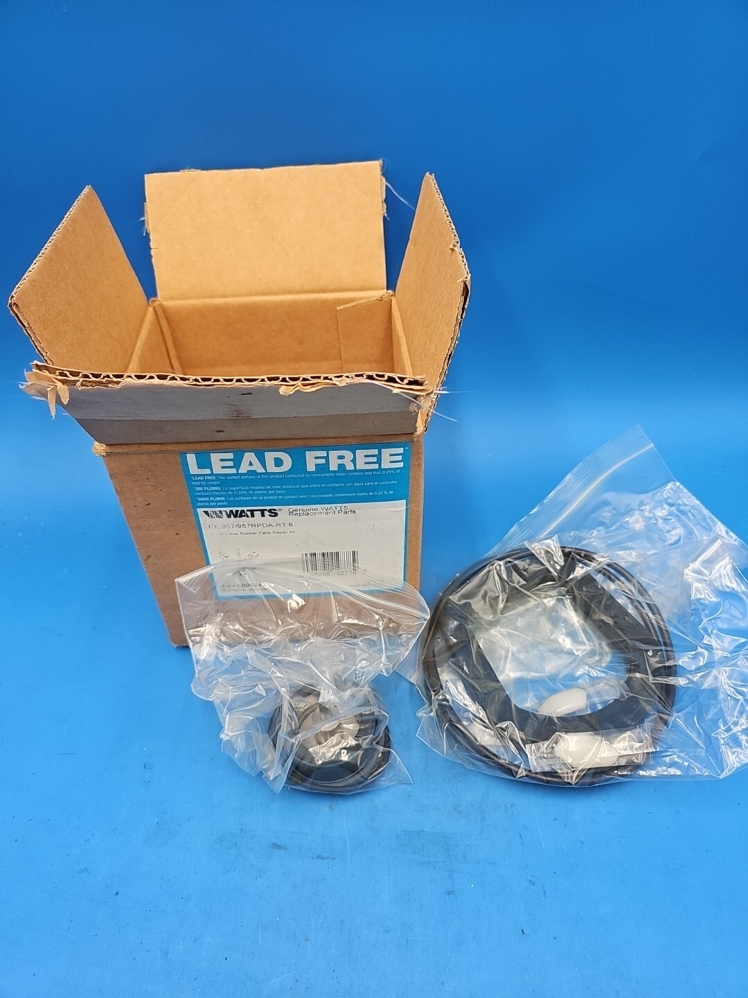 WATTS 0899245 RK 957/957RPDA RT 6″ EPDM Check Total Rubber Parts Kit Nos Surplus