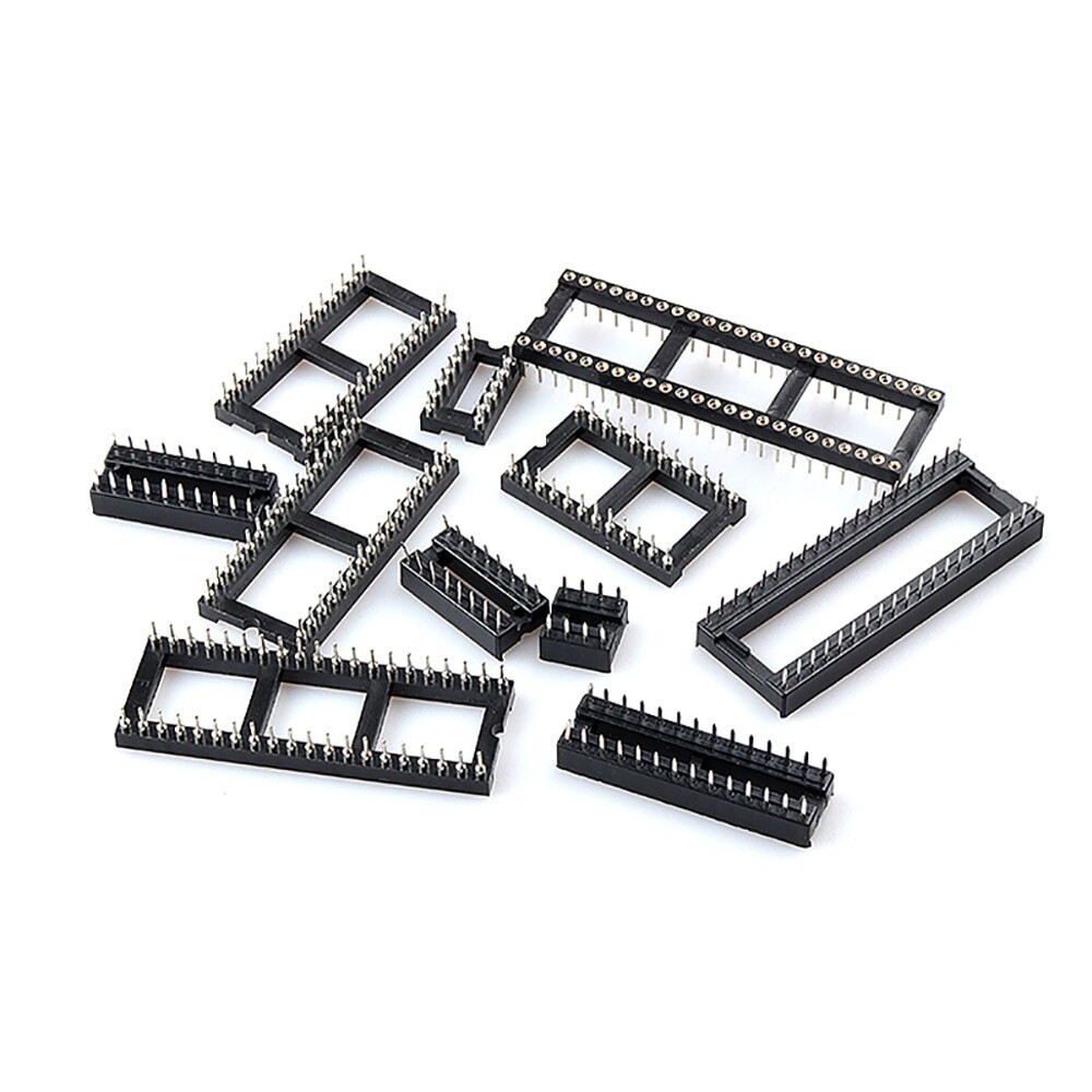 DIL IC Sockets Integrated Circuit Socket DIP Holder 6/8/14/16/18/20/24/28/40 Pin