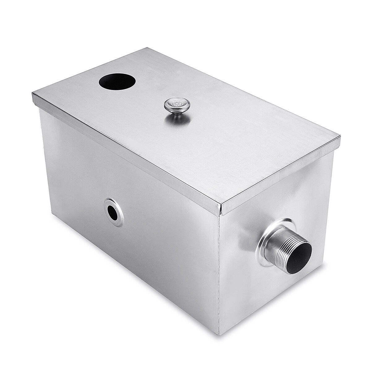 8LB 5GPM Stainless Steel Commercial Restaurant Kitchen Grease Trap Interceptor