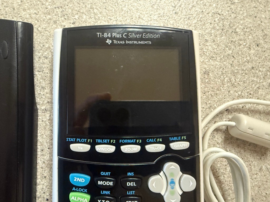 TI-84 Plus C Silver Edition Calculator Texas Instruments – Tested, Working