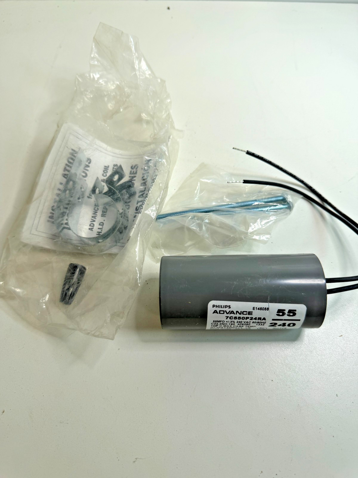 Philips Advance 7C550P24RA 55MFD 240VAC 50/60Hz