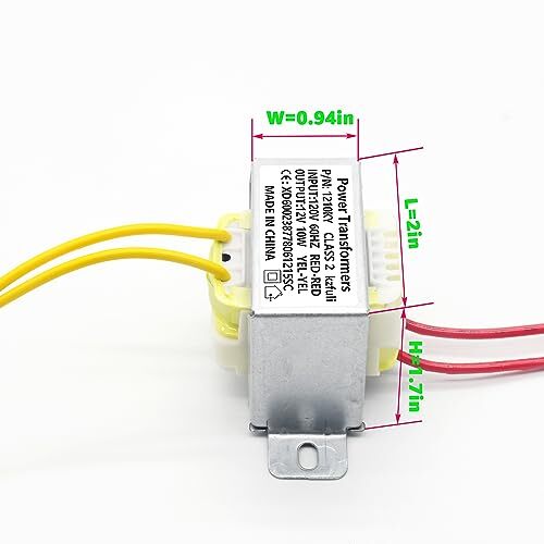12V/10W AC/AC Power Transformer Input 120V/60HZ Single-Phase Transformer