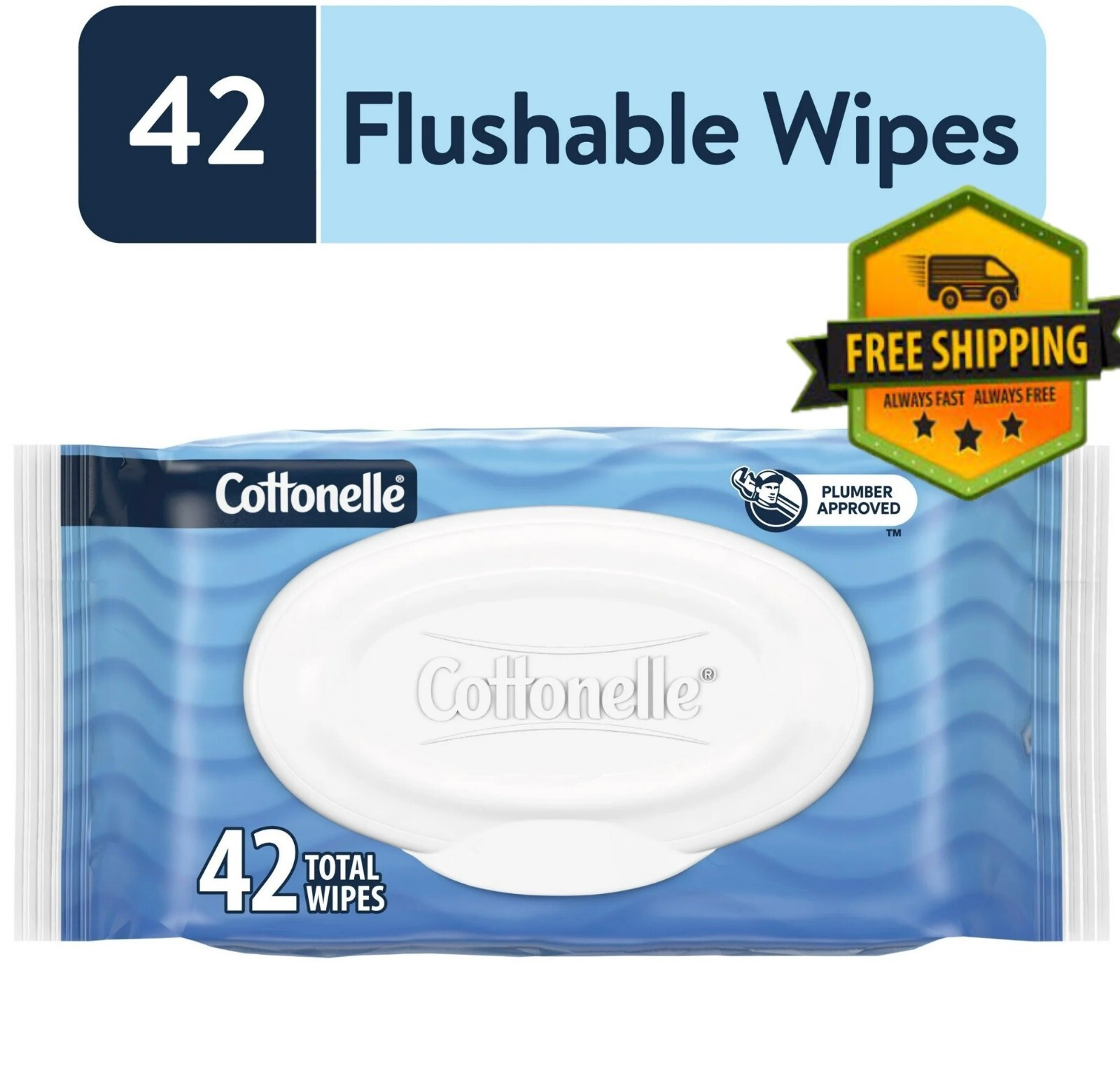 Cottonelle Ultra Fresh Flushable Wet Wipes – Single Flip-Top Pack