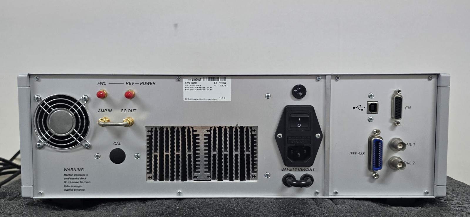Used emtest CWS 500N1 – Continuous Wave Simulator