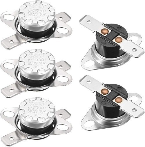 KSD301 Thermostat 90°C/194°F 10A Normally Closed N.C Adjust Number of Items: 5