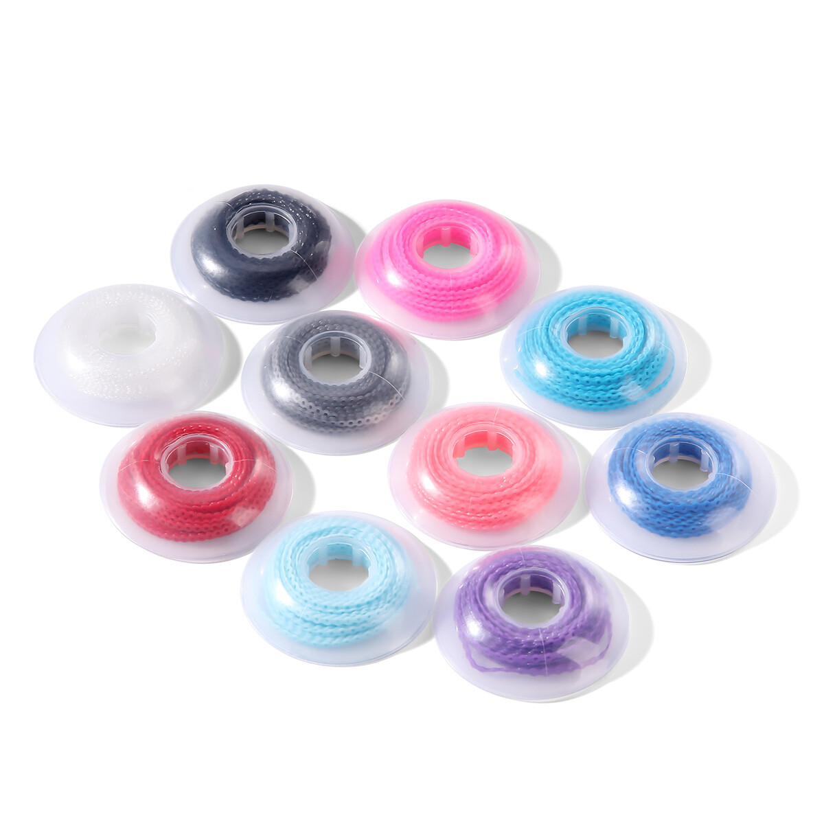 Dental Ortho elásticos cadena látex ligadura elástica bandas para soportes Ties