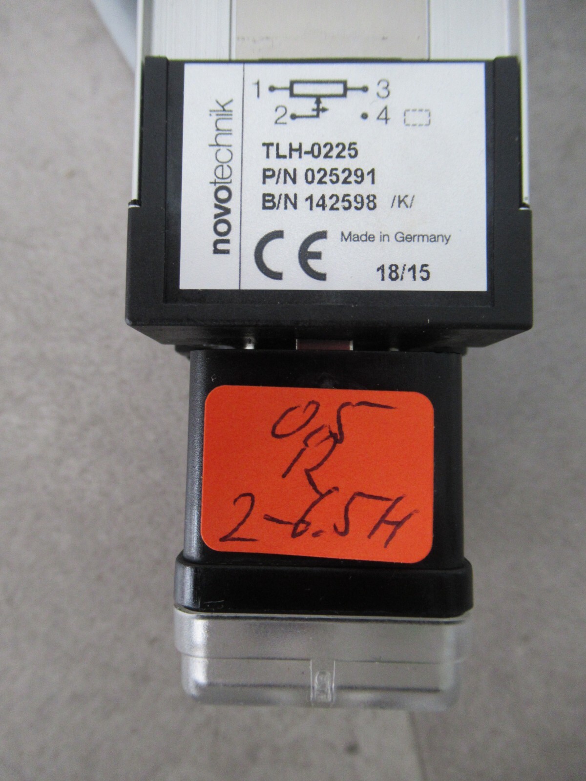 Novotechnik TLH-0225 Position Sensor Potentiometric Measuring Range 225Mm